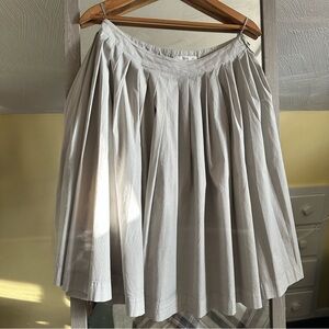 Prada Pleated Gray Above Knee Skirt Size 38 Made In Italy